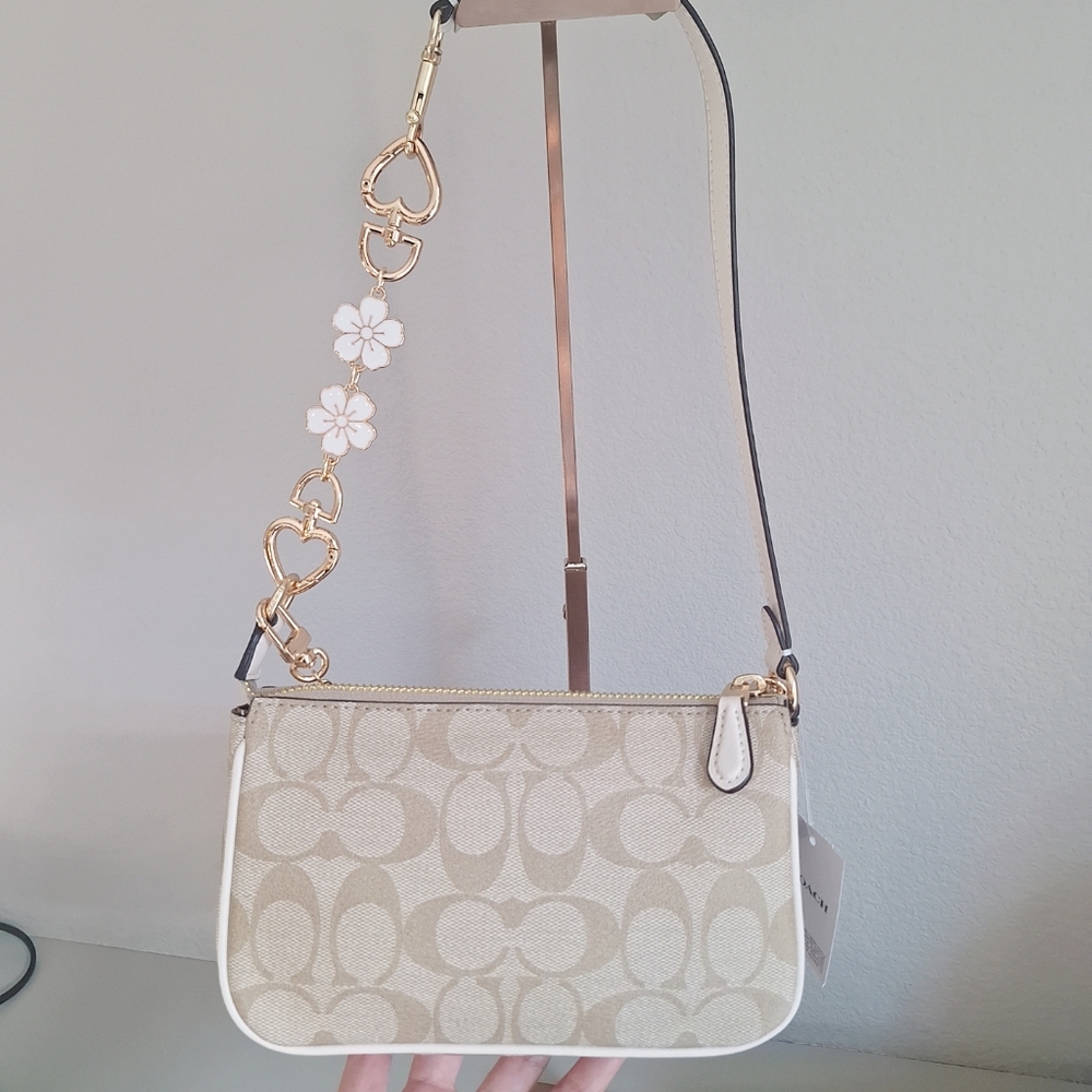 NWT!COACH NOLITA 19 IN BLOCKED SIGNATURE CANVAS C3308 + 2 extend chains - Picture 5 of 10